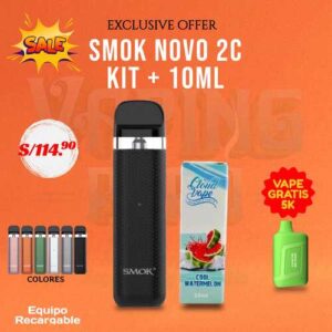 Smok Novo 2C+ LIQUIDO + REGALO